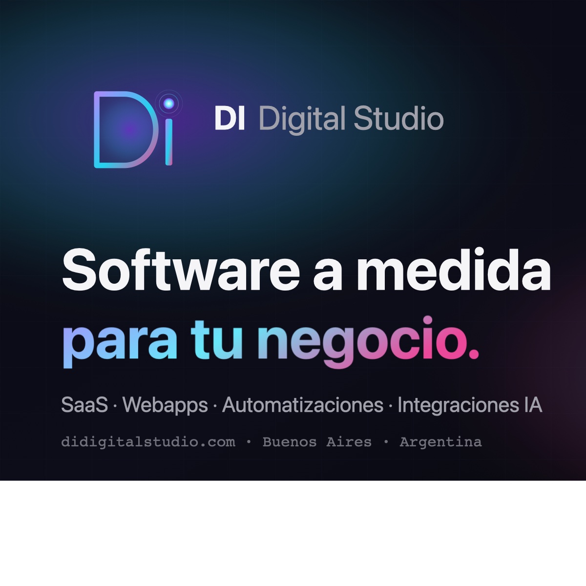 DI Digital Studio — Software a medida y SaaS para pymes en Argentina
